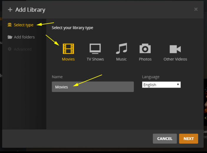 plex media server on external hard drive setup